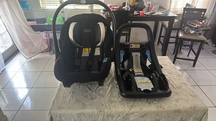 1 car seat with base blk 1 car seat w/ stroller and matching bassinet evenflo