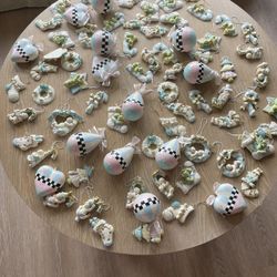 Baby Ornaments/Pink and Blue/over 75 Ornaments