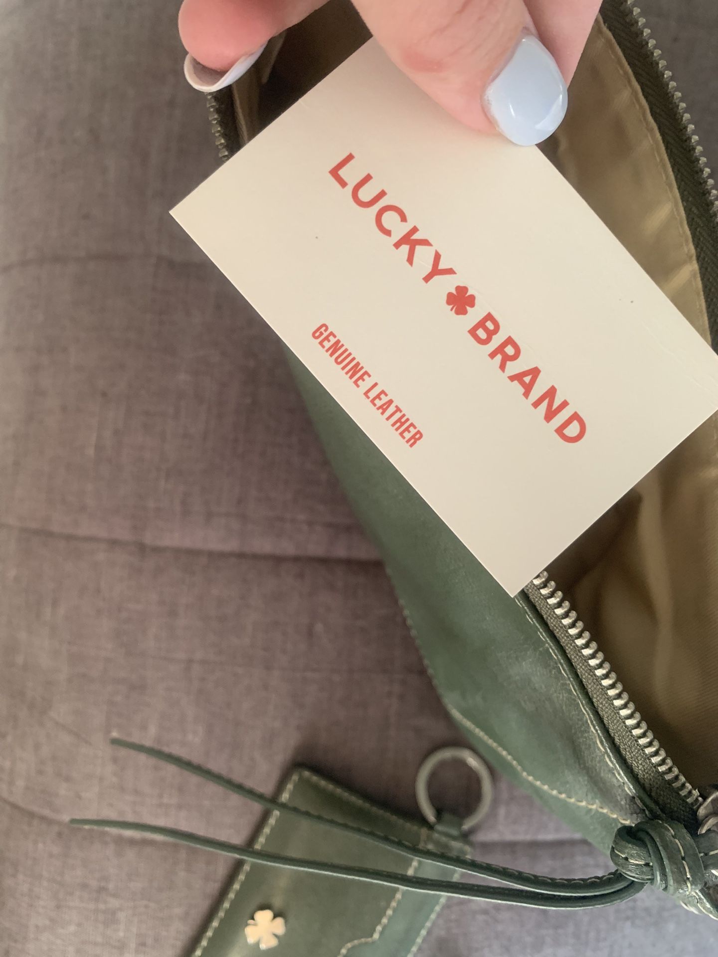 Genuine Leather Lucky Brand Bag/Clutch