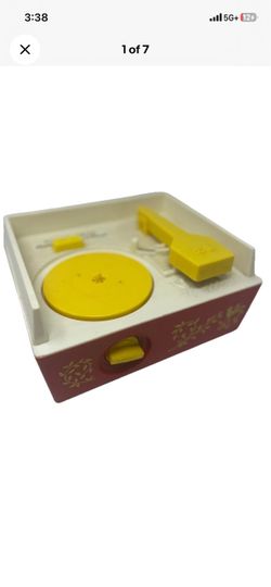 Fisher Price 995 Record Player Toy WORKS Vintage Phonograph Music Box 1970s