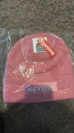 Supreme Box Logo Beanie Pink