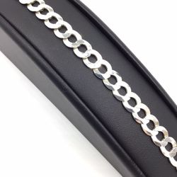 8” Silver Cuban Link Bracelet
