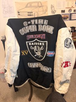 Oakland Raiders 3-Time Super Bowl Champions Jacket