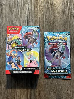 Pokemon TCG Journey Together Booster Bundle SEALED - 6 Booster Packs & single pack