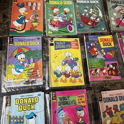Big Lot of  60 Silver & Bronze Donald Duck Walt Disney Comics & Stories Gold Key