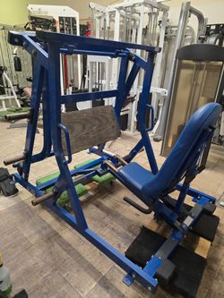 Hammer Strength Pendulum Hip Leg Press Plate Loaded Commercial Gym Equipment Exercise Weight Machine