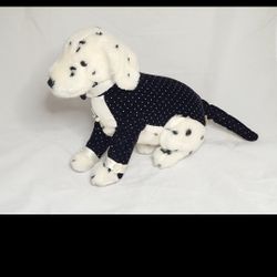 Rare/Vintage 1987 Tuxedo Stuffed Dalmatian Plush Dog. 12 Inches Tall