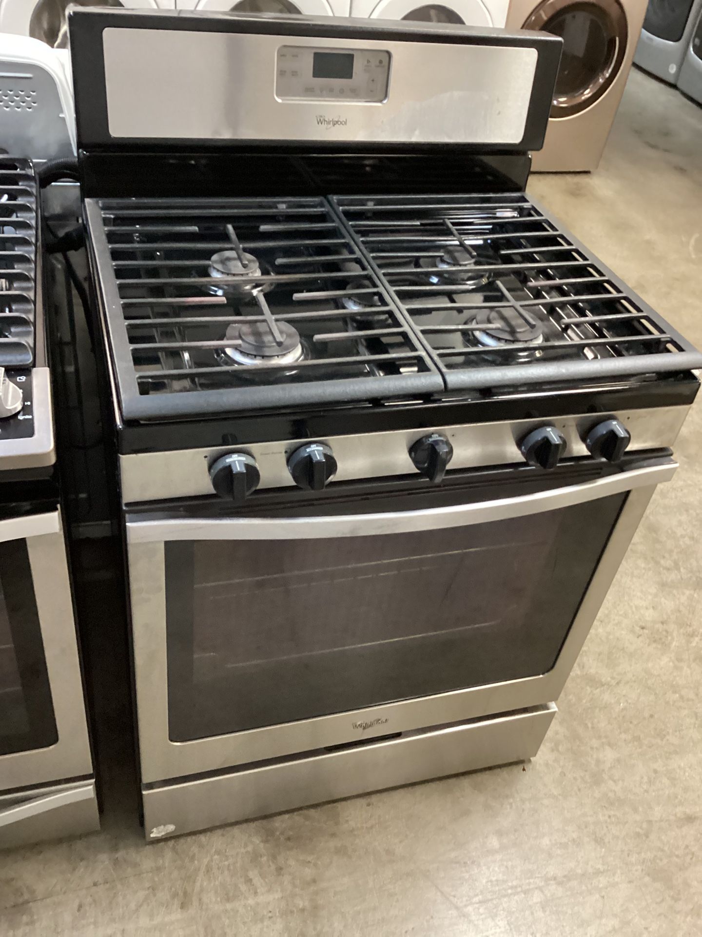 Whirlpool Gas Stove 5 Burners 30” Inch Wide 