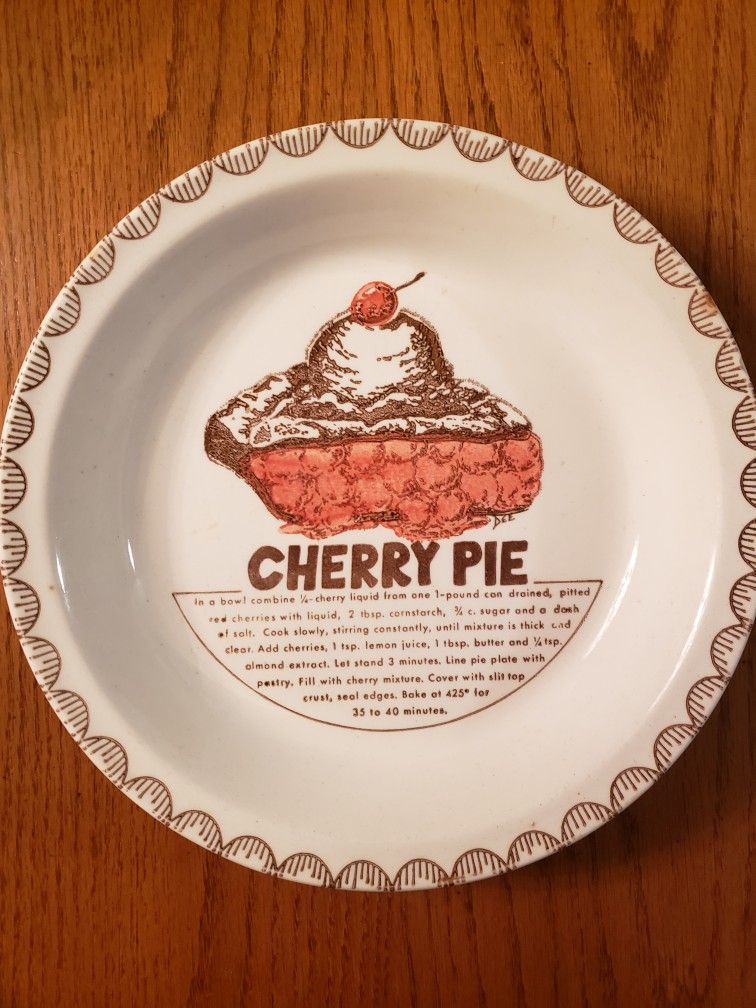 Vintage Ceramic Pie Plate