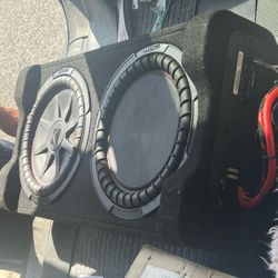 Kicker 49PTRTP12 12" Powered CompRT 500w Car/Truck Subwoofer System Downfiring