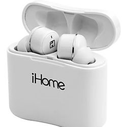 New iHome XT-47 Pop-Up Sticks True Wireless Bluetooth® In-Ear white Earbuds.