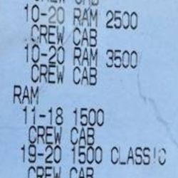 Dodge RAM  RAIN GUARDS 