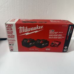 Milwaukee 5.0 Battery Pack And Charger 