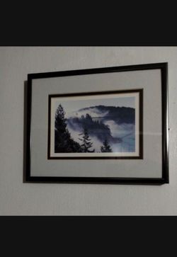 MARILYN A. WINTER ARTWORK -FRAMED -MATTED - PRINT 10.5'×8.5"