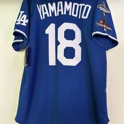Dodgers Yoshi WS Jersey Blue