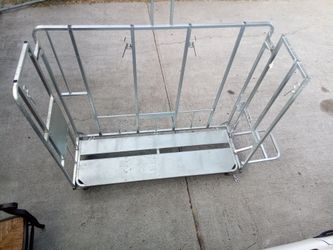 Heavy Duty Metal Rolling Cage Cart