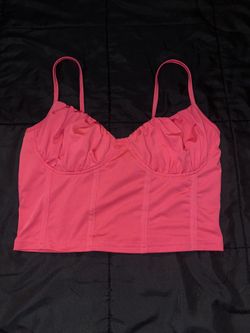 Hot pink crop top