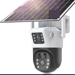 1080P Dual Monitor WiFi Solar Camera