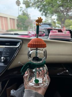 Starbucks Snoopy glass cup