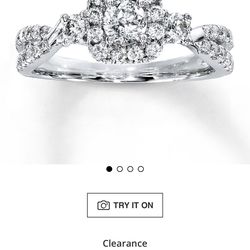 Jared 14k WG Engagement Ring for sale  Size 6