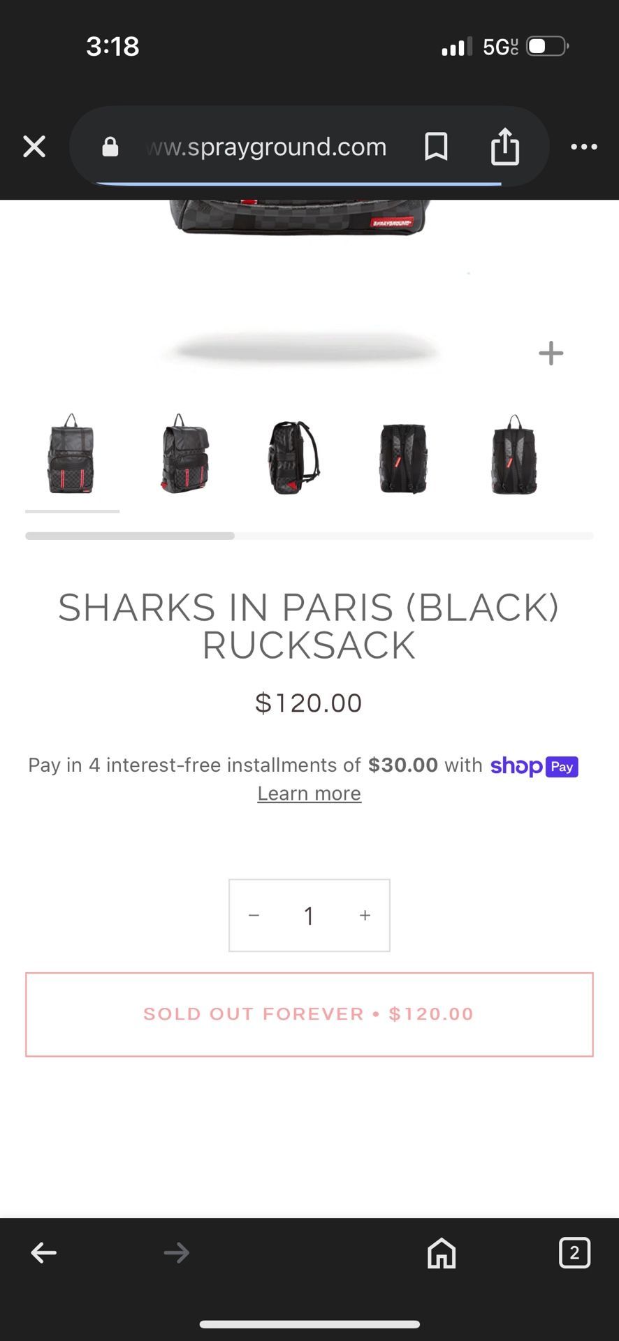 Limited Edition Sprayground Backpack (Sold Out Forever)