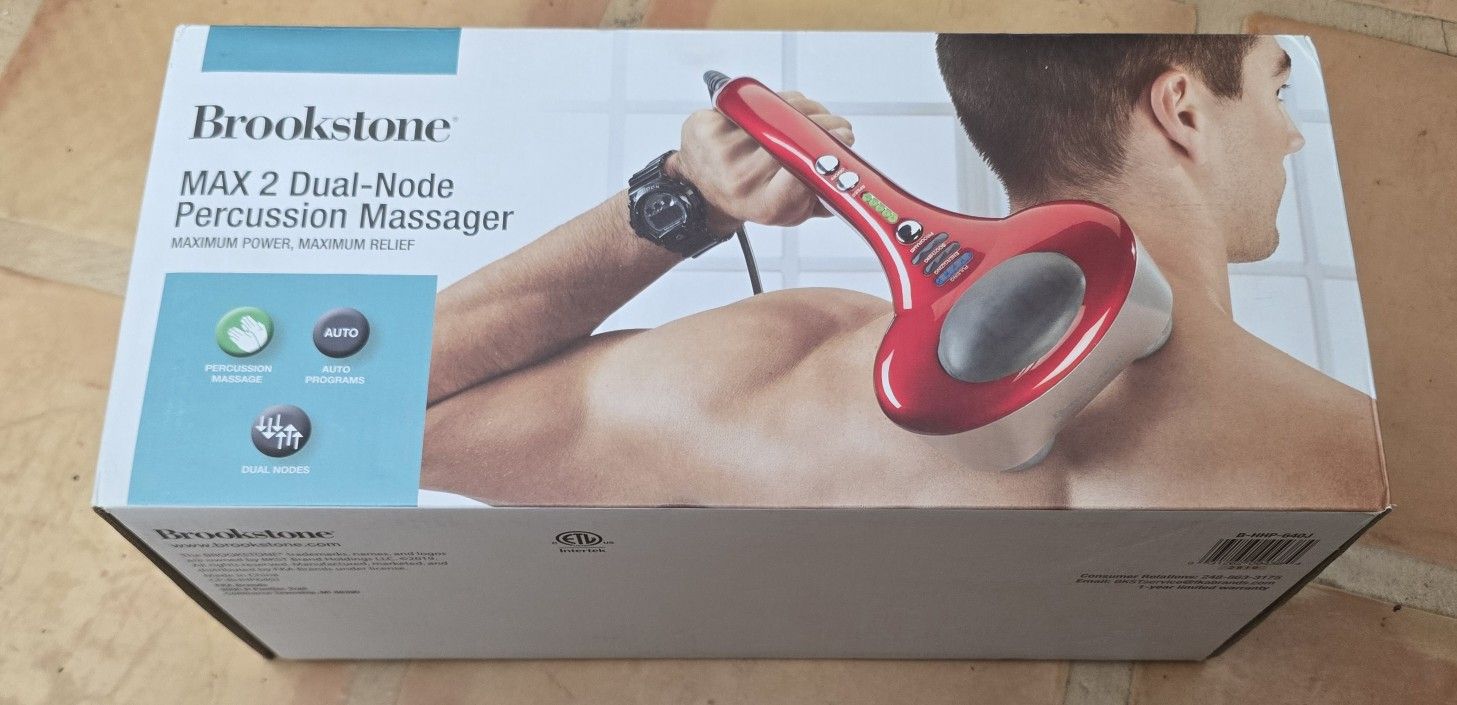 Brookstone Max 2 Dual-Mode Percussion Massager corded