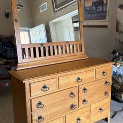 Dresser And Mirror