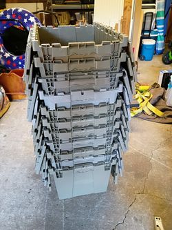 $5 Flip Top Hinged Storage Totes