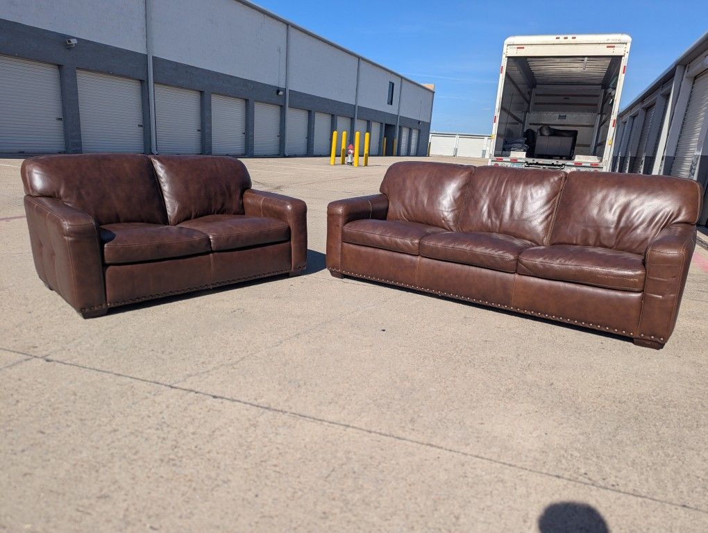 Leather Sofa And Loveseat