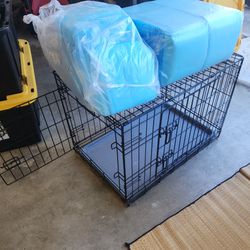 XL Pet Crate + XXL Jumbo Puppy Pads