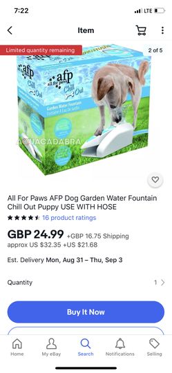 Dog water fountain