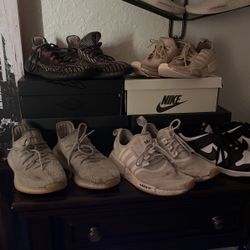 5 Pairs Of Used Shoes Size 7-8 1/2