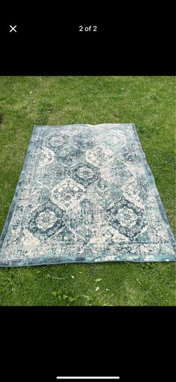 Indoor outdoor area rug, amazing condition Moving out of state and priced for quick sell. Non-smoking household. Was in guest bedroom, very lightly us