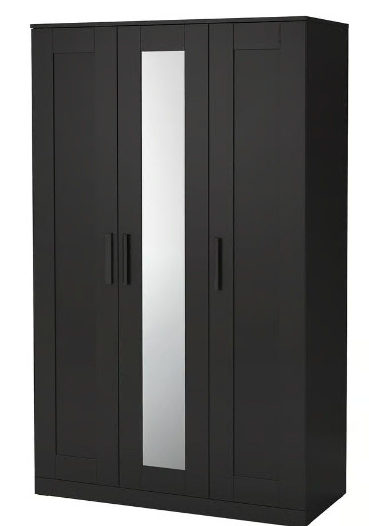 Black IKEA Brimnes Armoire