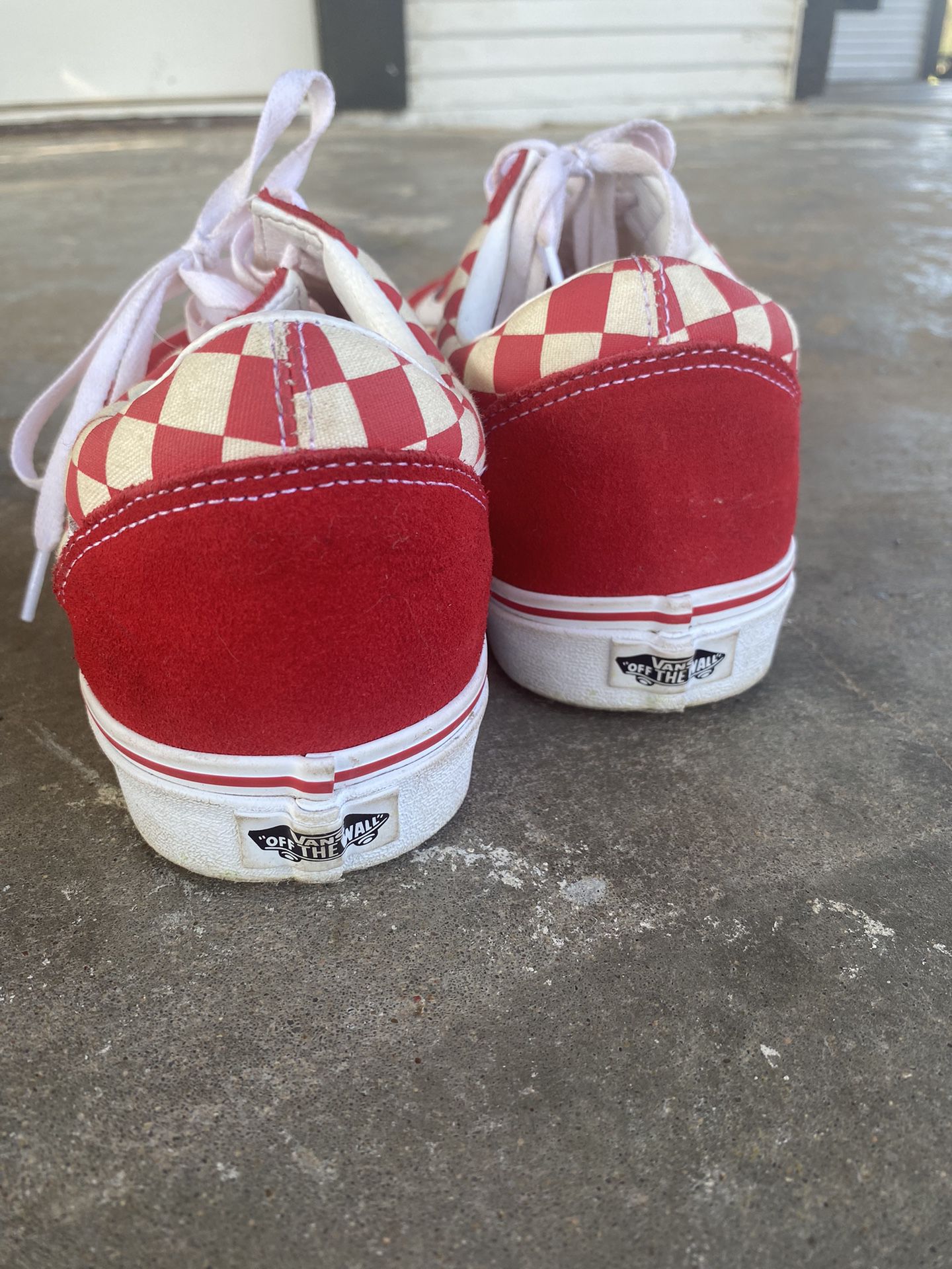 Red And White Vans 