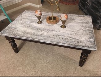 Solid wood rustic farmhouse coffee table