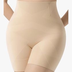 Women Shapewear Tummy Control High Waist Thigh Slimmer Shorts S