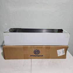 Chimney Range Hood Extension Stainless Steel-11.22"D x 11.8"W x 4...READ