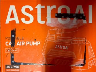 AstroAI CZK-3631 Tire Air Compressor with Digital Pressure Gauge, Emergency LED Light