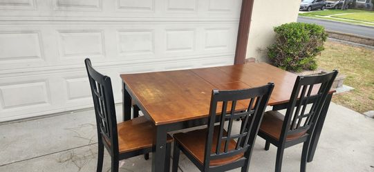 Used Table and seating for 5 people.