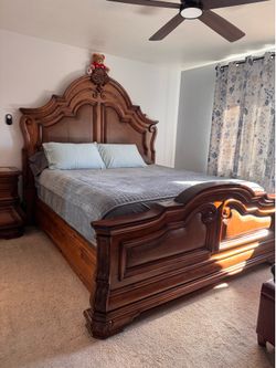 wood bed frame