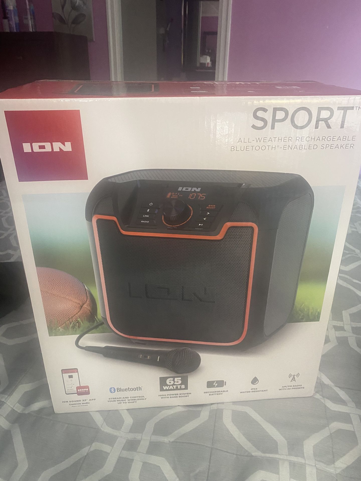 Brand new Speaker in its packaging, never opened.