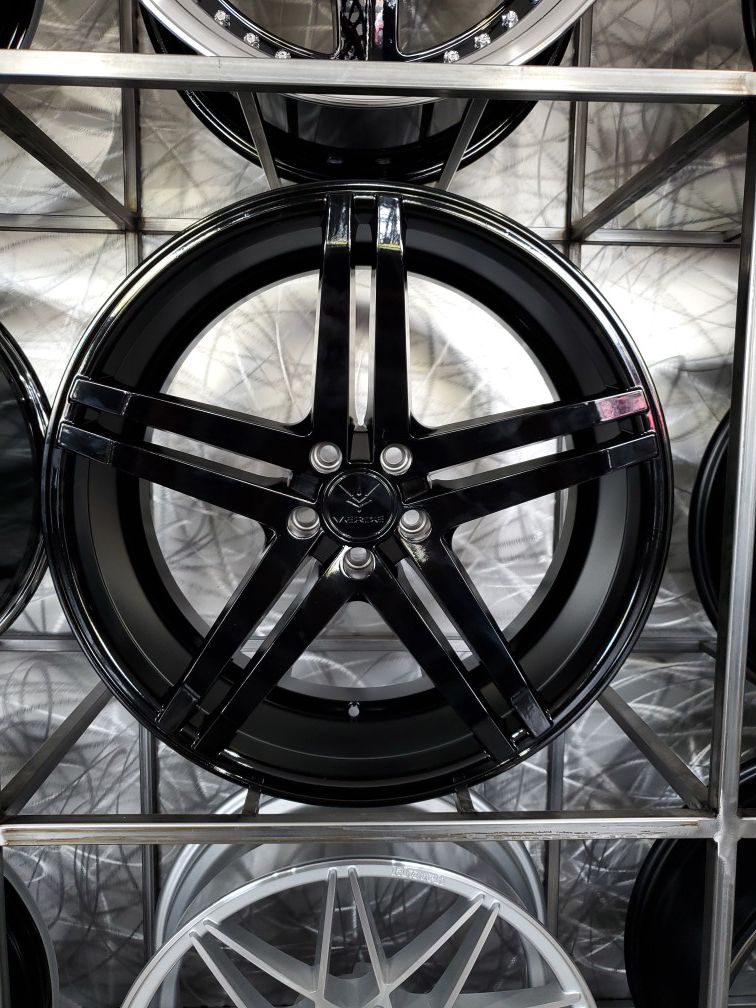 19x8.5 5x112 et42 verse V99 gloss black wheels fits Mercedes audi Volkswagen wheel tire rim shop
