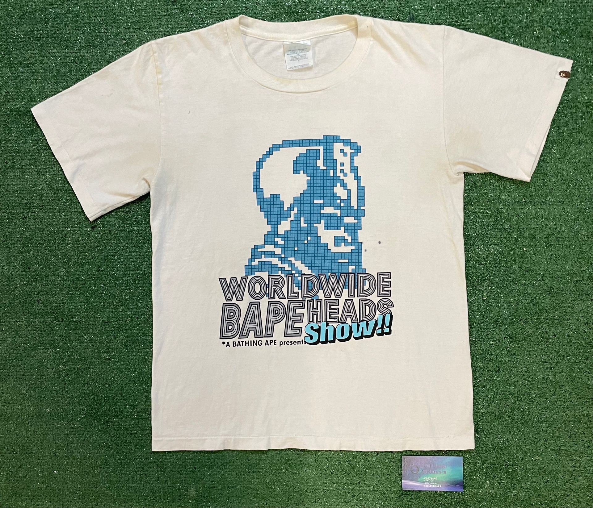 Vintage 1998 Bape Worldwide bapeheads show welcome to a bape world tee