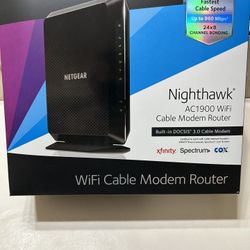 Netgear Nighthawk AC 1900 Wi-Fi Cable Modem Router