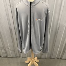 Adidas Gray Climaheat Jacket with NBC Golf Logo