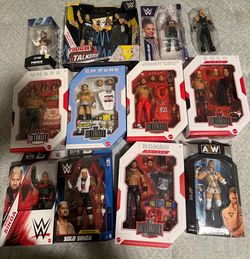 WWE & AEW Action Figure Lot – 12 Figures