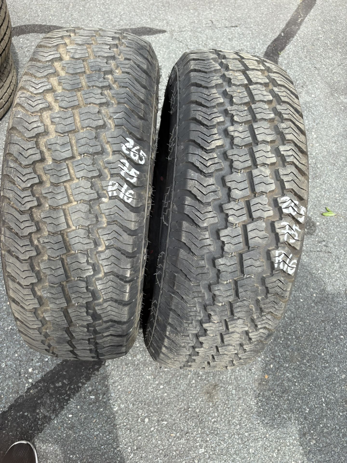 265/75/R16 All Terrain Tires 2 For $120