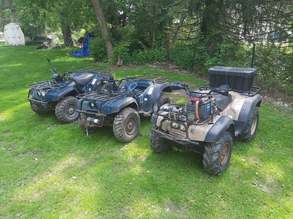3 Suzuki King Quad 300's For The Price Of 1