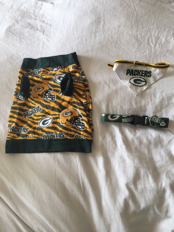 Green Bay packers apparel set for small dogs